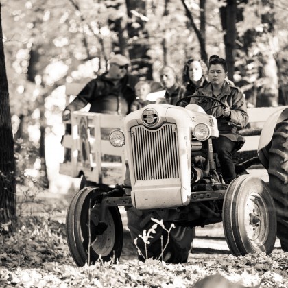 Tractor ride at Minnetonka Orchards